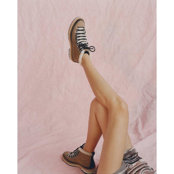 Rag & Bone Compass Camel Leather Booties 36 - Picture 3 of 16